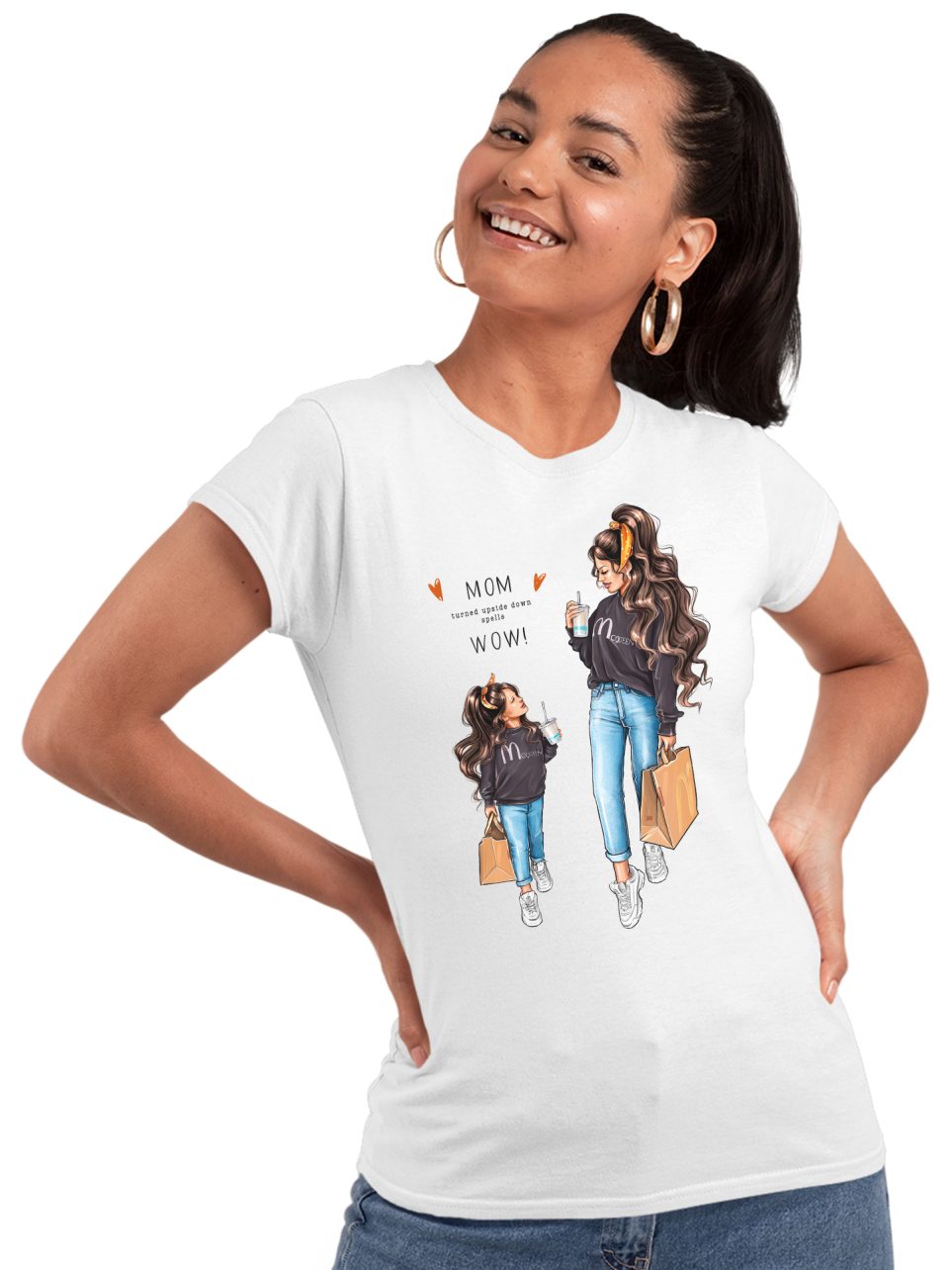 mom-wow-dark-hair-print-art